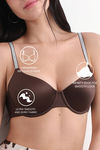 Wacoal Padded Regular Wired 3/4Th Coverage T-Shirt Bra - Dark Brown — thumbnail 7